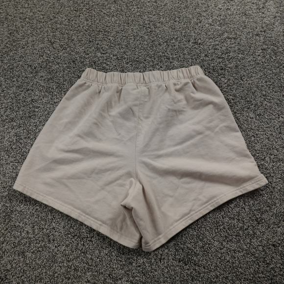 Adidas Shorts Womens M Beige High Rise Athletic Sweat Gym Running Yoga Workout - Picture 9 of 10
